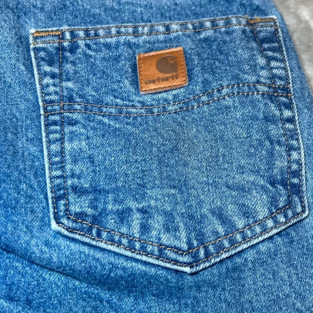 Vintage Carhartt Mens Size 38x32 Traditional Fit Jeans Blue Denim Workwear Y2K‎